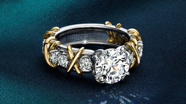Tiffany & Co. 蒂芙尼全球品牌代言人娜塔莉·波特曼佩戴Sixteen Stone十六石系列
