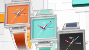 Swatch WHAT IF…JELLY?系列:当1983年的那个“如果”终于成真,时间变成了透明的方形冰块