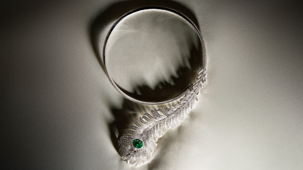 Boucheron宝诗龙Plume de Paon问号项链