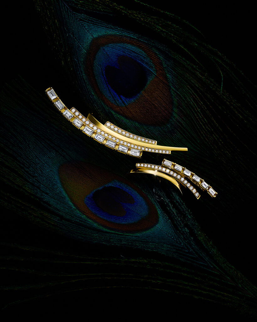 chandelier layered flare耳夹