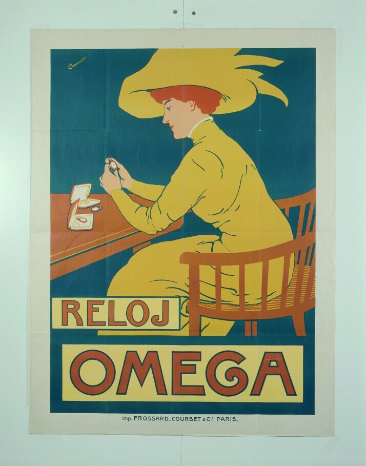 02 欧米茄女装怀表广告，西班牙语，1900年